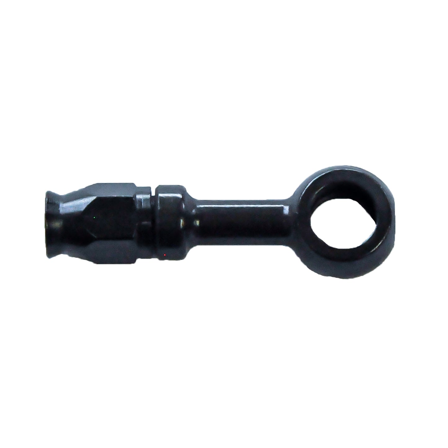 Banjo Hose End Non-Swivel -03 x 7/16 Straight Steel Black