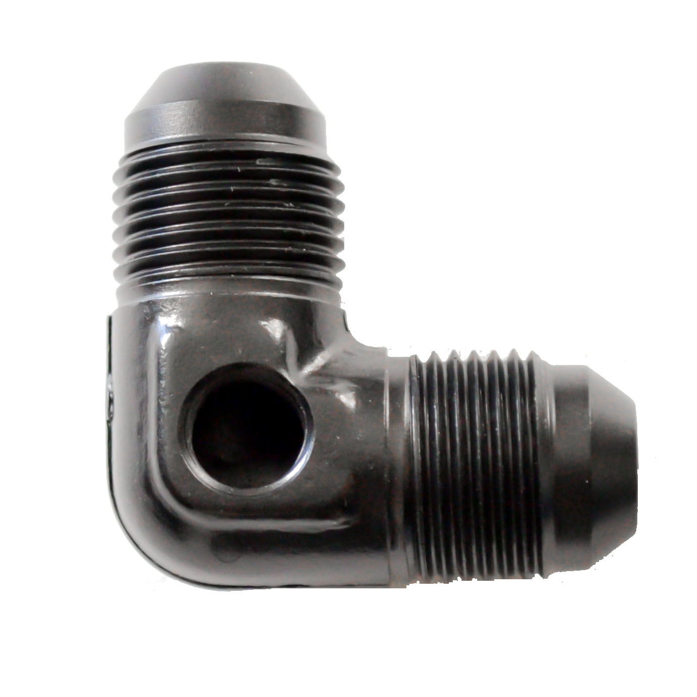 90° Flare with 1/8 Port -10