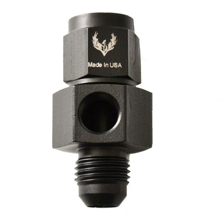 Female Swivel to AN Male with 1/8 Port -16
