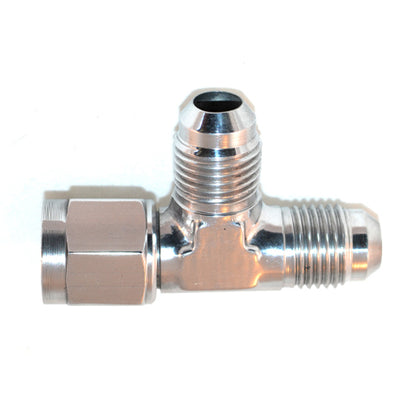 AN Flare TEE to Female Swivel On Run -16