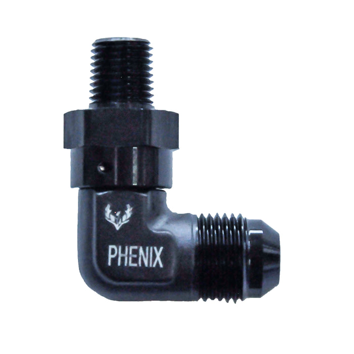 Male Swivel AN to NPT -04 | 1/4 | 90°