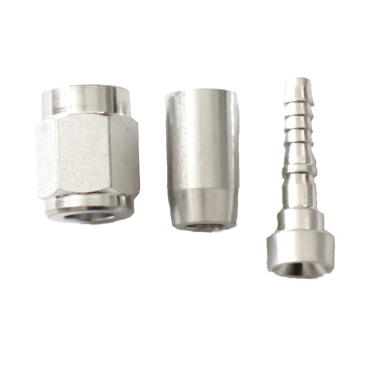 Crimp PTFE Hose End Straight -06