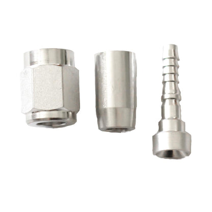 Crimp PTFE Hose End Straight -04