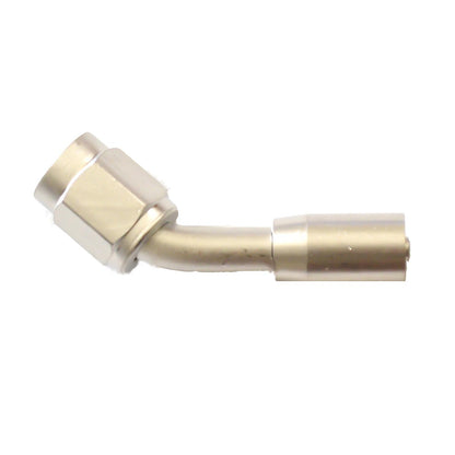 Crimp PTFE Hose End 45° | -03