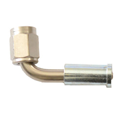 Crimp PTFE Hose End 90° | -04