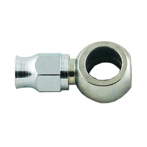 Banjo Hose End Non-Swivel -03 x 7/16 Straight Short Steel