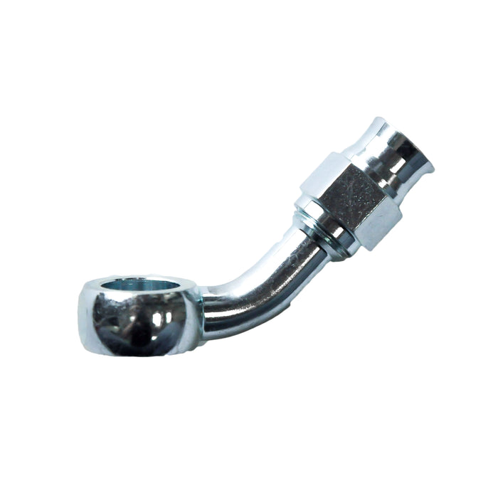 Reusable Banjo Hose End -03 x 10MM x 45° Steel