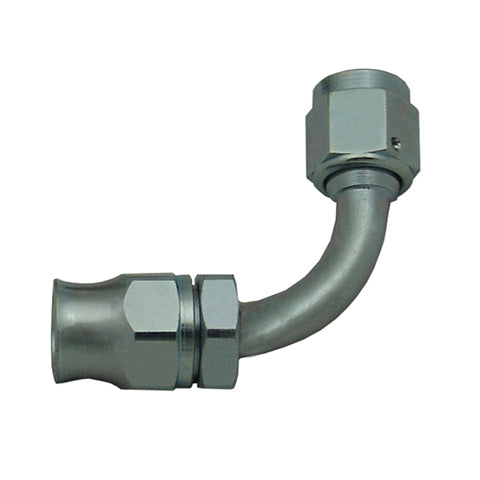 Reusable PTFE Hose End -08 x 90° Steel