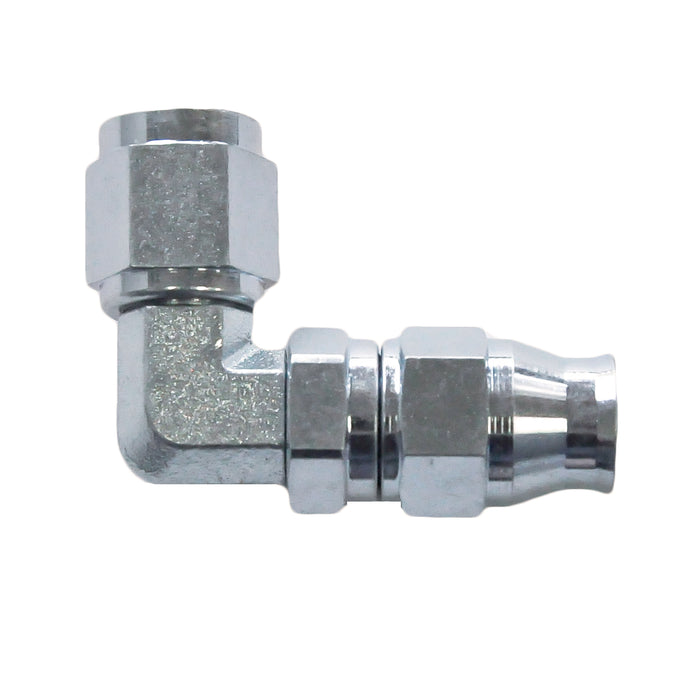 Reusable PTFE Hose End -04 x 90° Forged Stainless