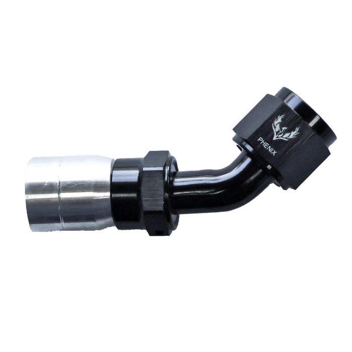 Crimped Hose End -08 x 45°
