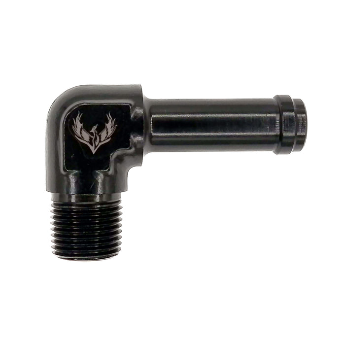 Male 3/8 NPT | 1/2 Barb | 90°