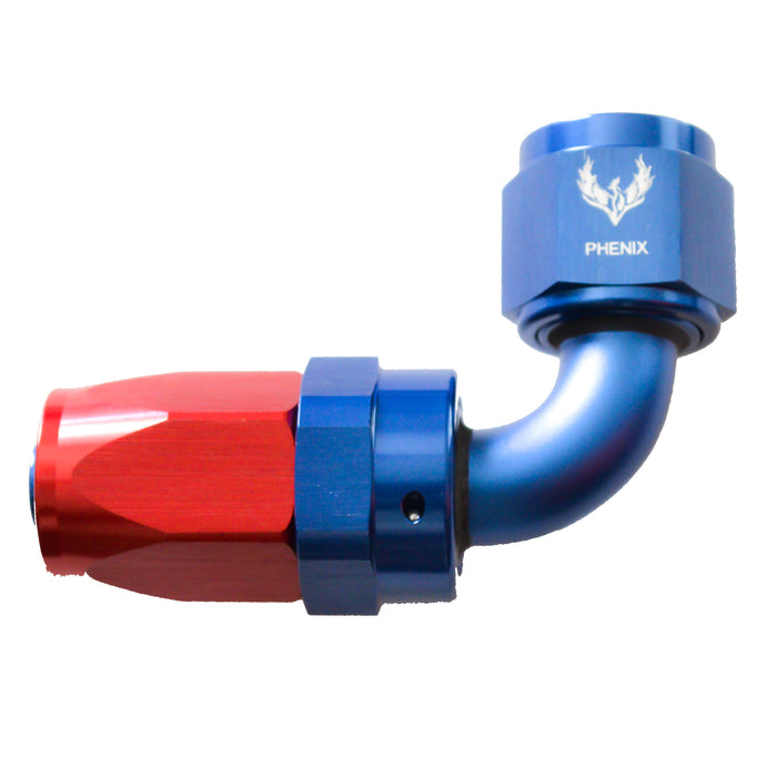 Compression Swivel Hose End -08 x 90°