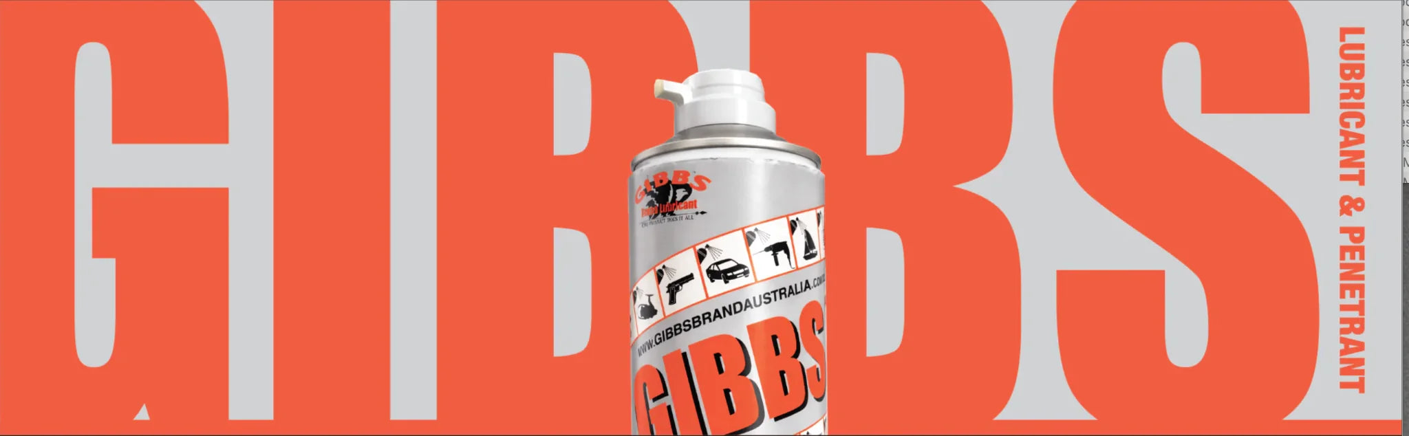 GIBBS lubricant and penetrant brand banner