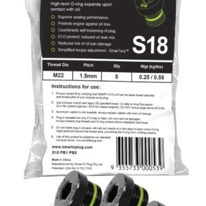 SMART-O Poly Bag Sump Plug 5X S18PB1PB5